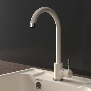 Смеситель для кухни GranFest  URBAN Z-5410 белый